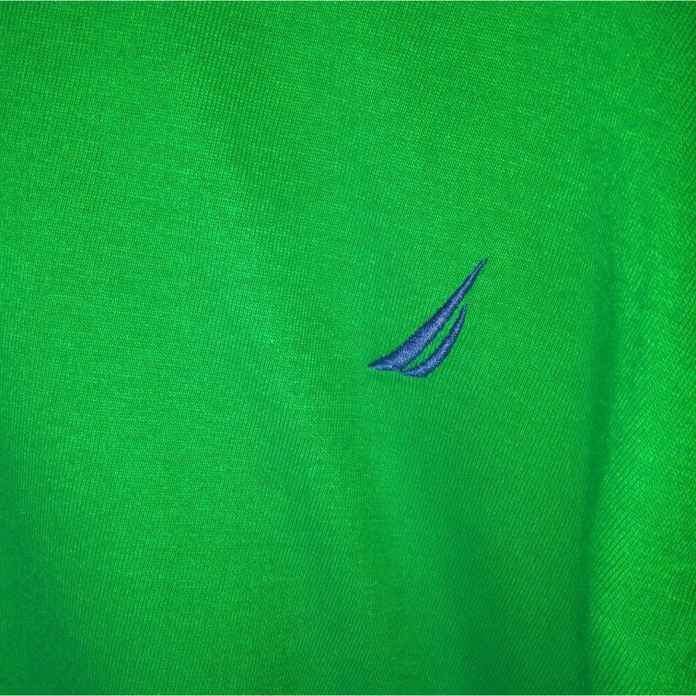 Nautica Green Long Sleeve Cotton Pullover Men's Size XL - Picture 3 of 5